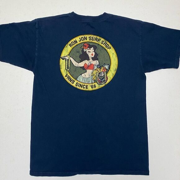 Vans Bundle of 2 Men’s Unisex Graphic Shirts Ron Jon Surf Shop/Fantastic Day SzM - Picture 5 of 15